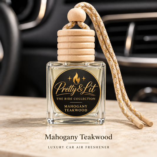 Mahogany Teakwood — Luxury Car Air Freshener